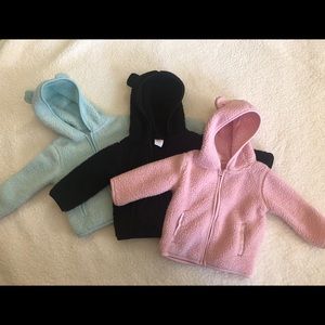 3 Piece Bundle of Sherpa Hoodies